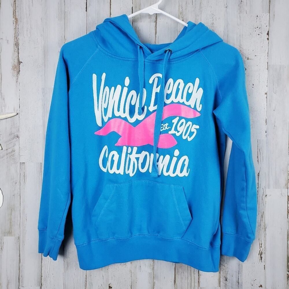 Venice Beach Hoodie Blue Size Small